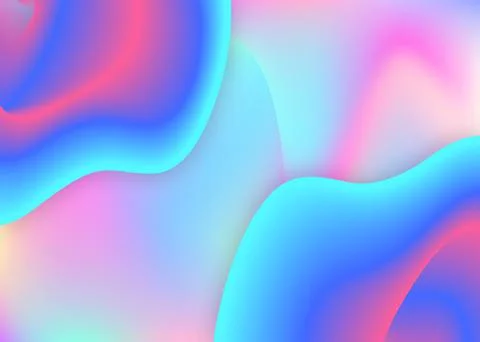 Fluid dynamic background with liquid shapes and elements. Stock Illustration