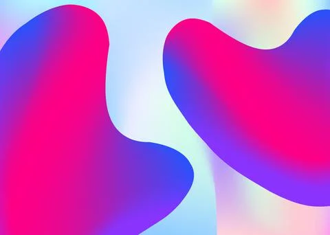 Fluid dynamic background with liquid shapes and elements. Stock Illustration