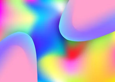 Fluid dynamic background with liquid shapes and elements. Stock-Illustration