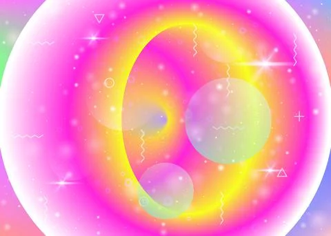 Fluid dynamic background with vibrant rainbow gradients. Dynamic Stock-Illustration