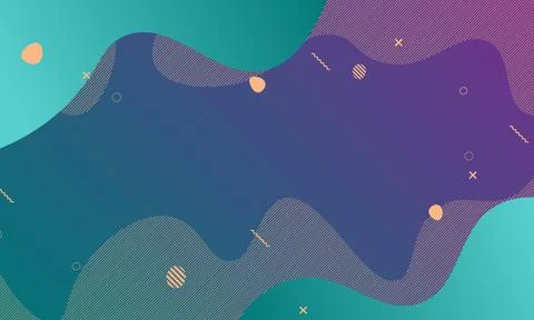 Fluid with dynamic shape background. Illustrazione stock