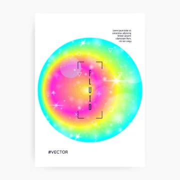 Fluid dynamic with shapes and elements. Stock Illustration