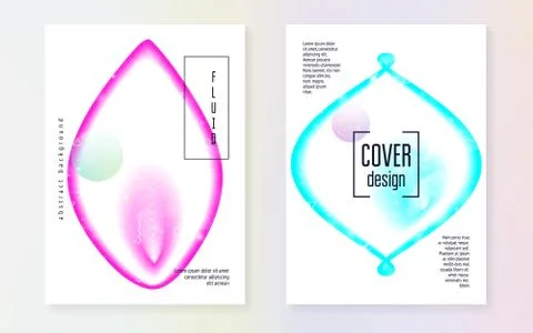 Fluid dynamic with shapes and elements. Stock Illustration