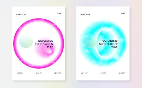 Fluid dynamic with shapes and elements. 스톡 일러스트