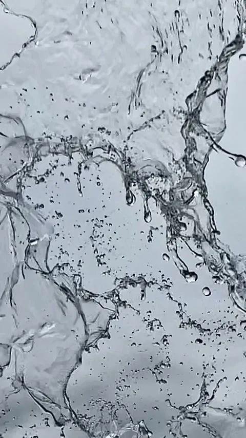 Fluid Dynamics in Action: Slow-motion video capturing the flow of water-7 Video stock 274237376
