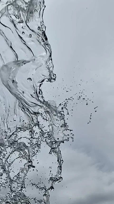 Fluid Dynamics in Action: Slow-motion video capturing the flow of water-8 Video stock 274237385