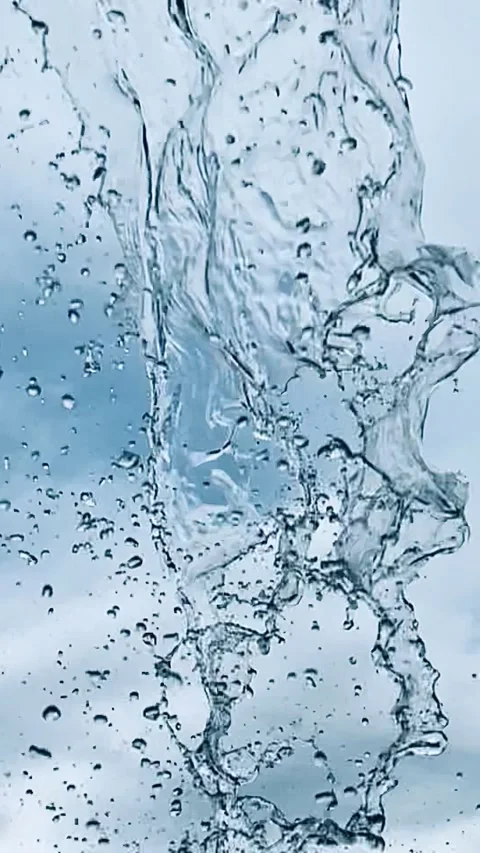 Fluid Dynamics in Action: Slow-motion video capturing the flow of water-9 Video stock 274237387