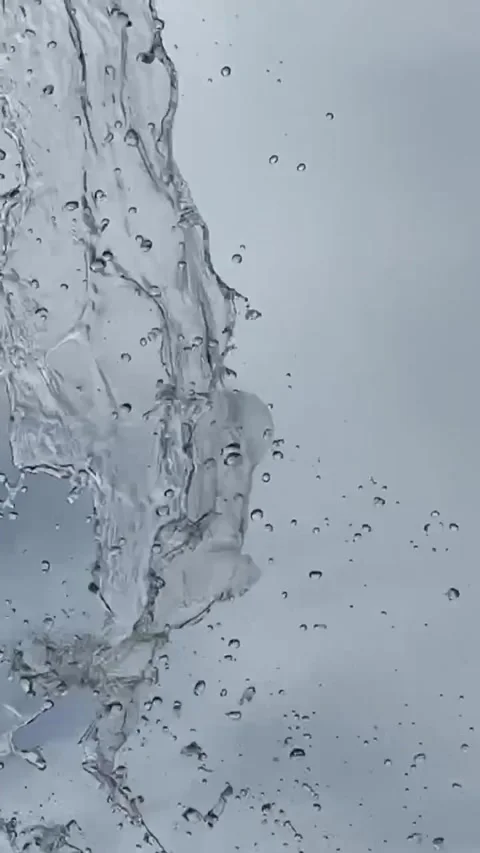 Fluid Dynamics in Action: Slow-motion video capturing the flow of water-12 Video stock 274237476