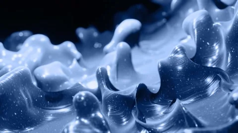 Fluid Dynamics Visualization: 4K Monochrome Liquid Gradient Animation with 3D Stock Footage 315472013