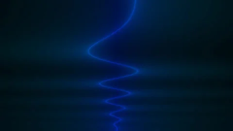 Fluid Electronic Wave in Tranquil Depths of Blue Hues Stock Footage 291097853