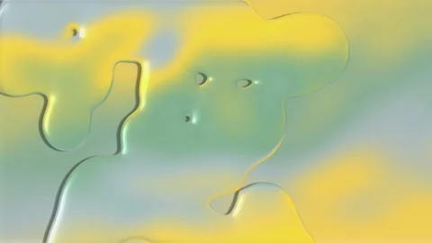 Fluid flow down on a yellow-blue surface. Stock Footage 107051671