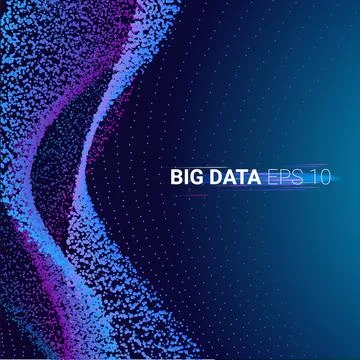 Fluid flow gradient with geometric lines and light effect. Abstract backgroun Stock Illustration