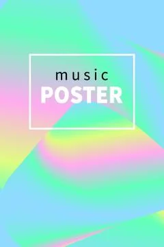 Fluid, foil poster Stock Illustration