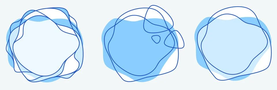 Fluid frame border. Vector banner Stock Illustration