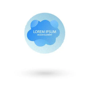 Fluid frame isolated on white background. Abstract liquid shape, colorful Illustrazione stock