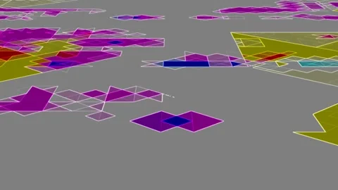 Fluid Geometric Design Perspective Triangle Planar Texture Motion Video Stock Footage 300929032