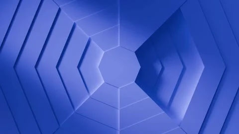 Fluid geometric motion unfoldsshowing depth and intricate details Stock Footage 318451448