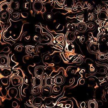 Fluid golden pattern background Illustrazione stock