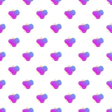 Fluid gradient abstract shapes creating seamless modern pattern 스톡 일러스트