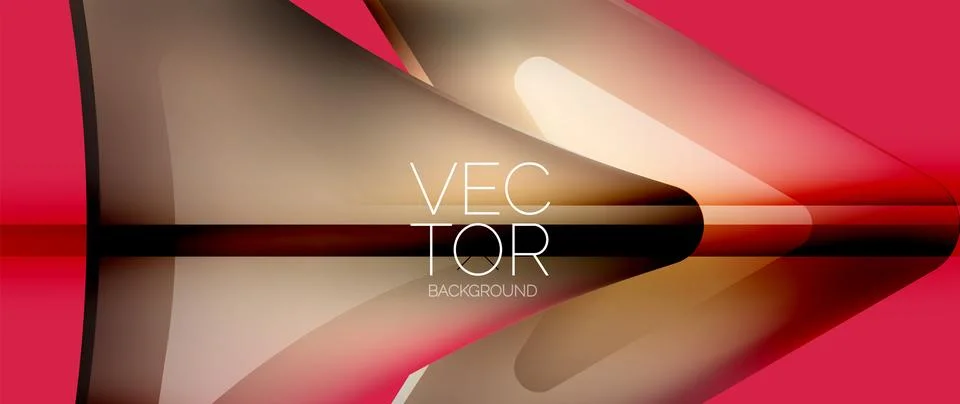 Fluid gradient arrow abstract. Vibrant arrows dance in a dynamic geometric Illustrazione stock