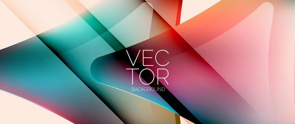 Fluid gradient arrow abstract. Vibrant arrows dance in a dynamic geometric Illustrazione stock
