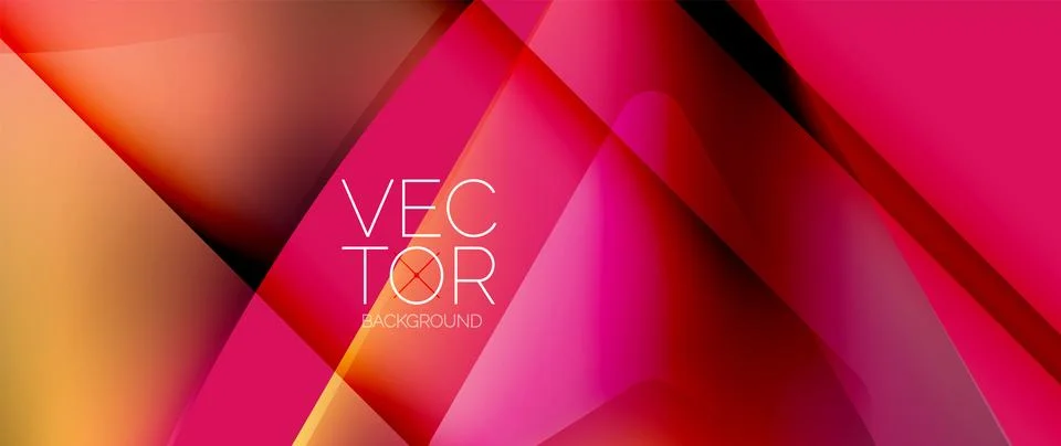 Fluid gradient arrow abstract. Vibrant arrows dance in a dynamic geometric Illustrazione stock