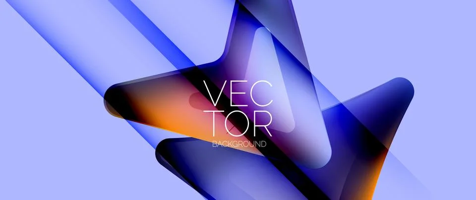 Fluid gradient arrow abstract. Vibrant arrows dance in a dynamic geometric Stock Illustration