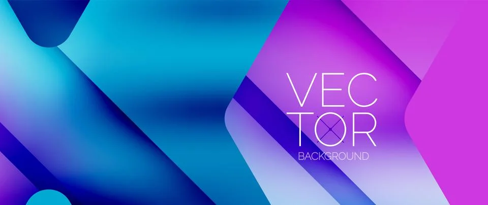 Fluid gradient arrow geometric minimal background. Vibrant, captivating liquid Stock Illustration