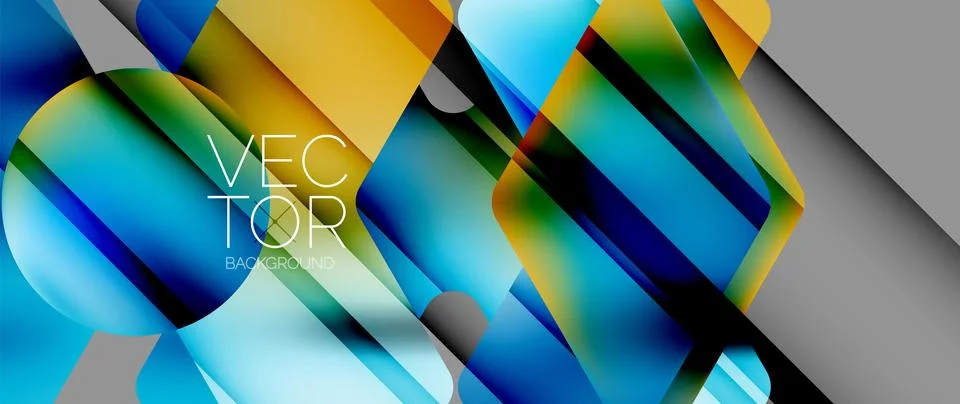 Fluid gradient arrow geometric minimal background. Vibrant, captivating liquid Stock Illustration