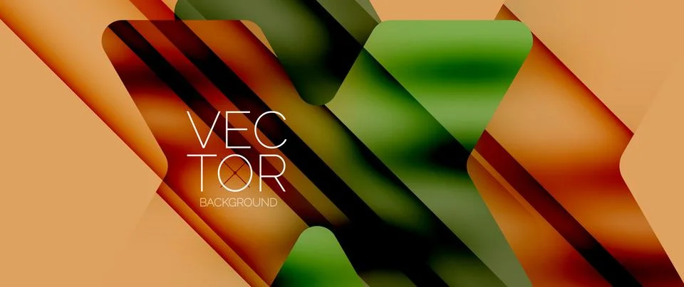 Fluid gradient arrow geometric minimal background. Vibrant, captivating liquid Stock Illustration