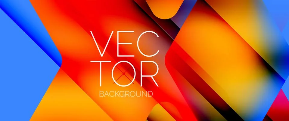 Fluid gradient arrow geometric minimal background. Vibrant, captivating liquid Stock Illustration