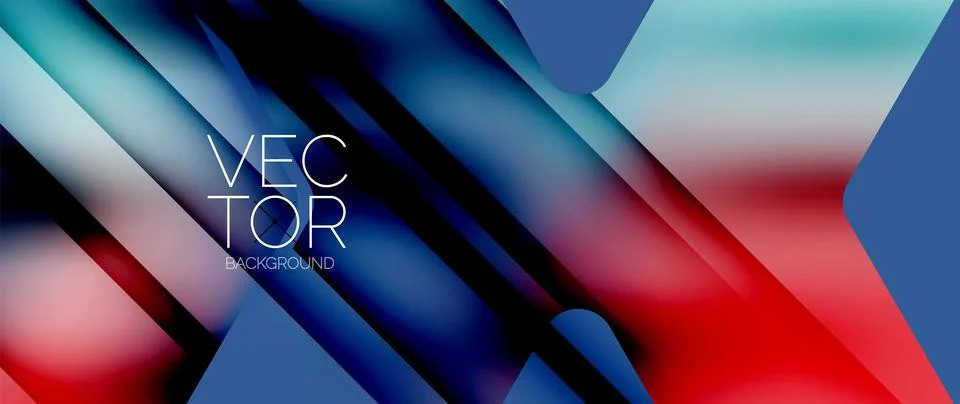 Fluid gradient arrow geometric minimal background. Vibrant, captivating liquid Stock Illustration