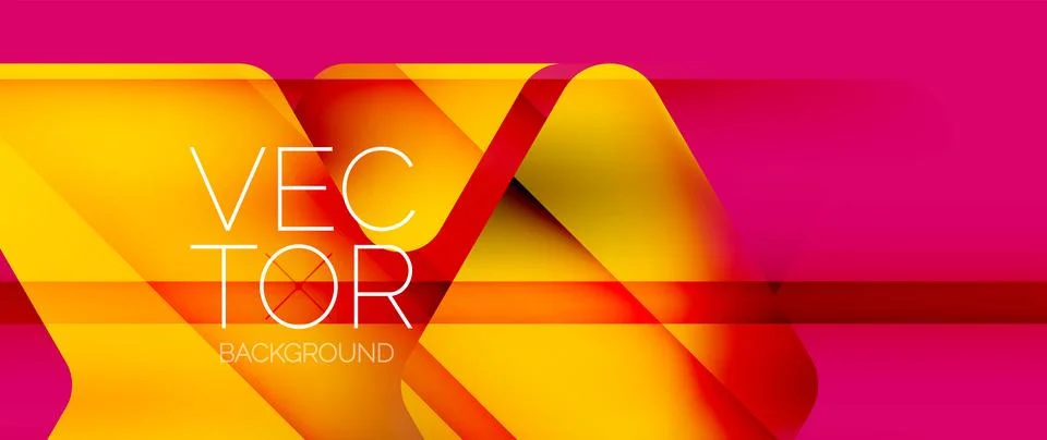 Fluid gradient arrow geometric minimal background. Vibrant, captivating liquid Stock Illustration