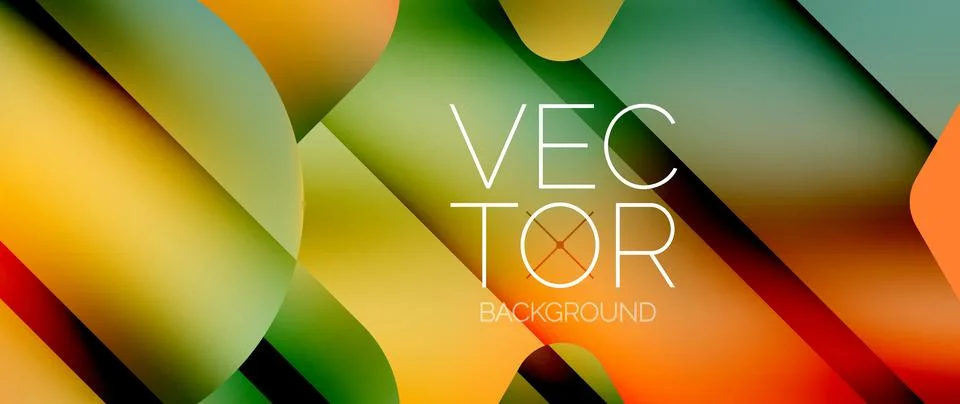 Fluid gradient arrow geometric minimal background. Vibrant, captivating liquid Stock Illustration