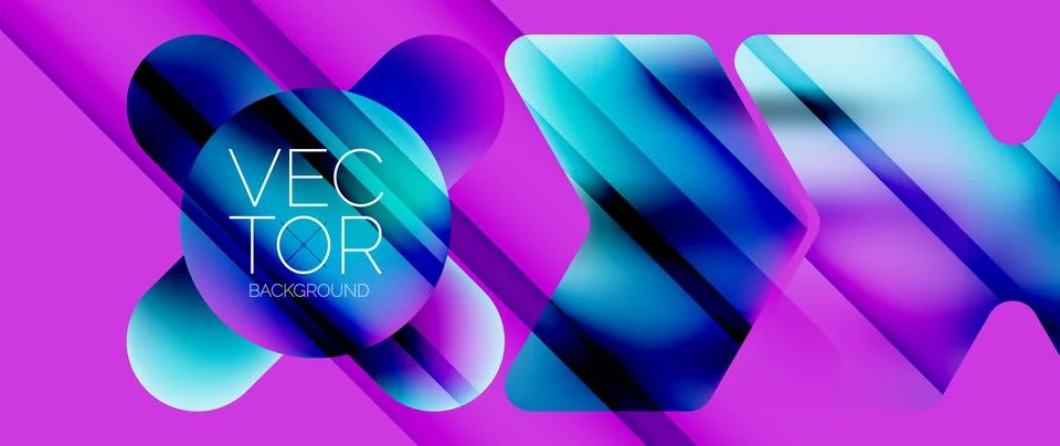 Fluid gradient arrow geometric minimal background. Vibrant, captivating liquid 스톡 일러스트
