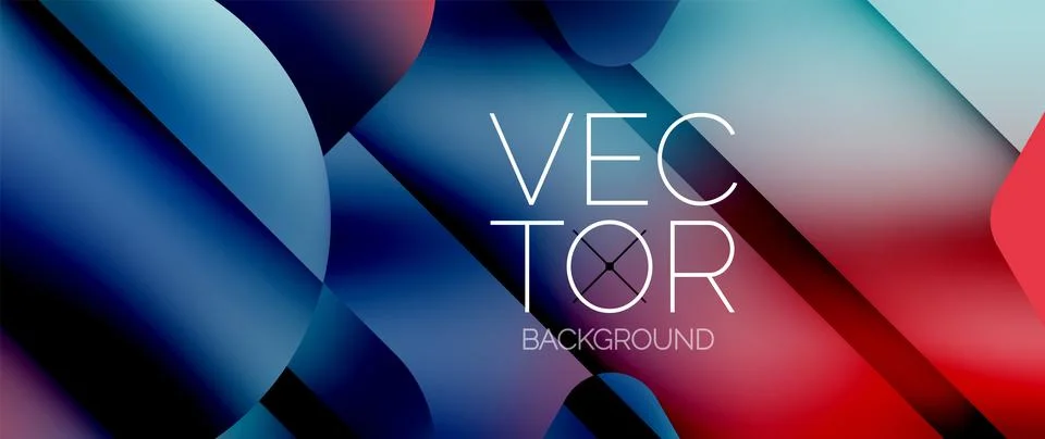 Fluid gradient arrow geometric minimal background. Vibrant, captivating liquid Stock Illustration