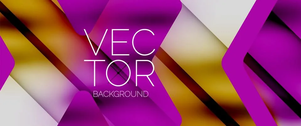 Fluid gradient arrow geometric minimal background. Vibrant, captivating liquid Stock Illustration