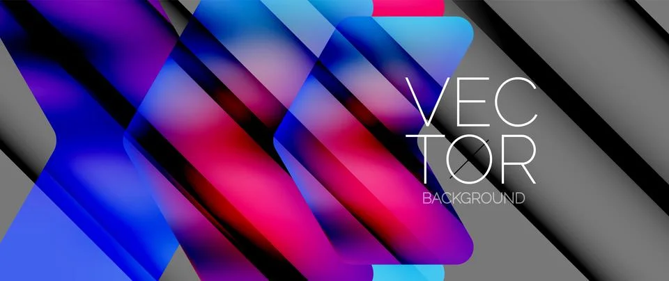 Fluid gradient arrow geometric minimal background. Vibrant, captivating liquid Stock Illustration