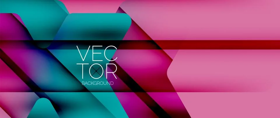 Fluid gradient arrow geometric minimal background. Vibrant, captivating liquid Stock Illustration