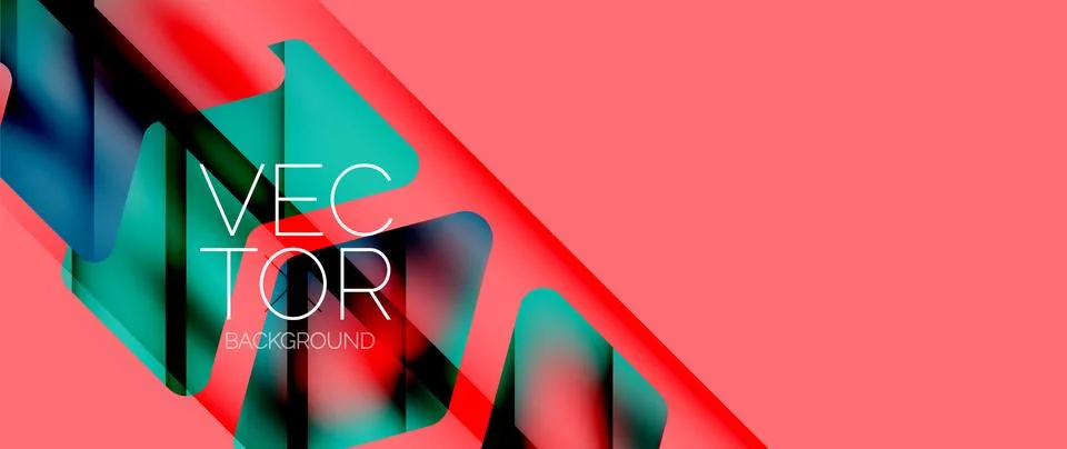 Fluid gradient arrow geometric minimal background. Vibrant, captivating liquid Stock Illustration