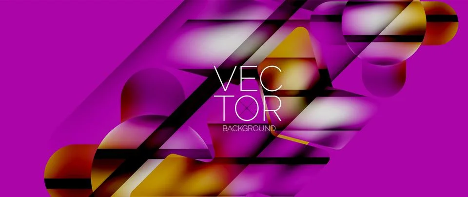 Fluid gradient arrow geometric minimal background. Vibrant, captivating liquid Stock Illustration