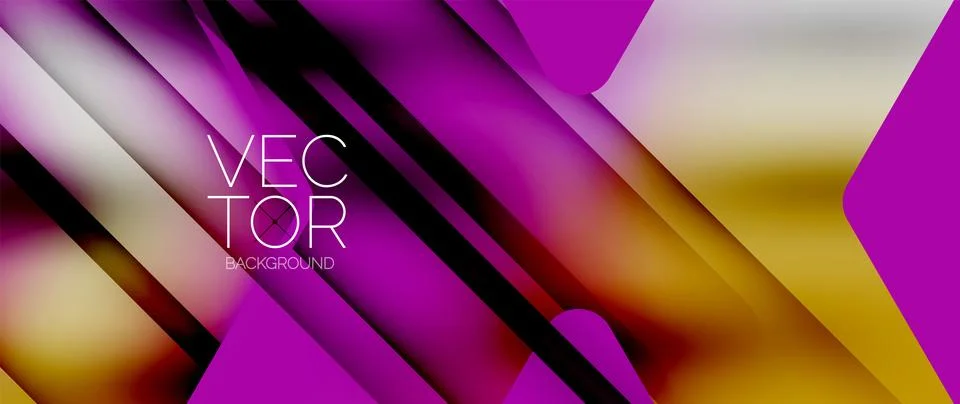 Fluid gradient arrow geometric minimal background. Vibrant, captivating liquid Stock Illustration