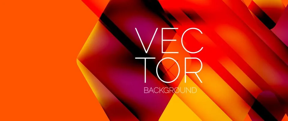 Fluid gradient arrow geometric minimal background. Vibrant, captivating liquid Stock Illustration
