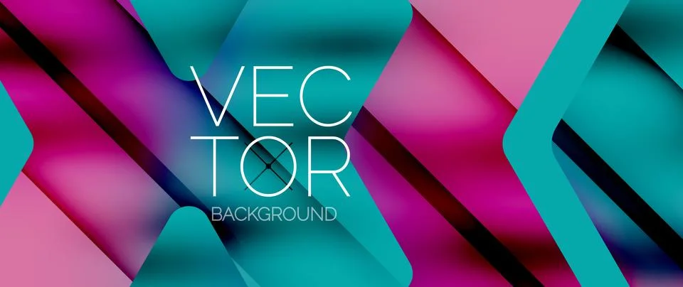 Fluid gradient arrow geometric minimal background. Vibrant, captivating liquid Stock Illustration