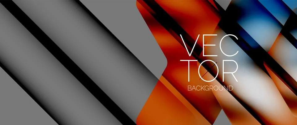 Fluid gradient arrow geometric minimal background. Vibrant, captivating liquid Stock Illustration