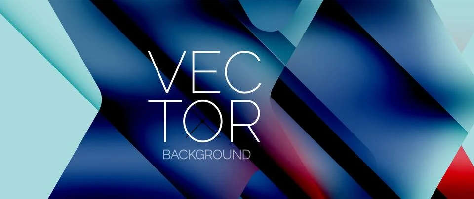 Fluid gradient arrow geometric minimal background. Vibrant, captivating liquid Stock Illustration