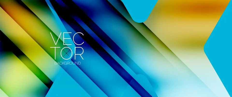Fluid gradient arrow geometric minimal background. Vibrant, captivating liquid Stock Illustration