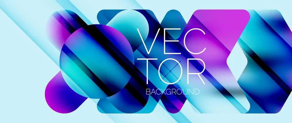 Fluid gradient arrow geometric minimal background. Vibrant, captivating liquid Stock Illustration