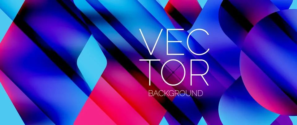 Fluid gradient arrow geometric minimal background. Vibrant, captivating liquid Stock Illustration