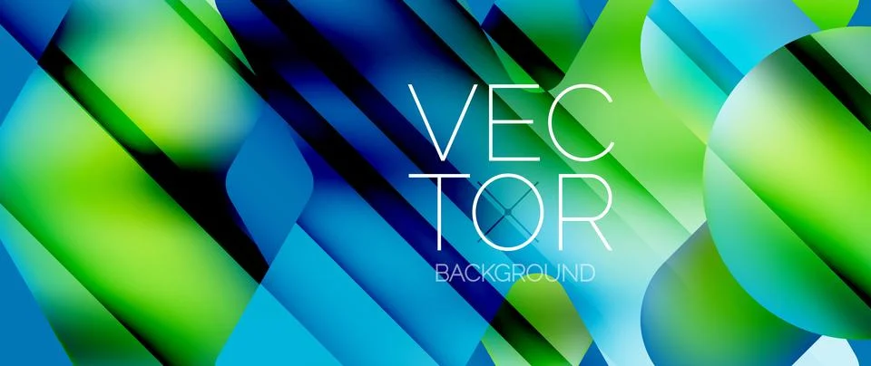 Fluid gradient arrow geometric minimal background. Vibrant, captivating liquid Stock Illustration